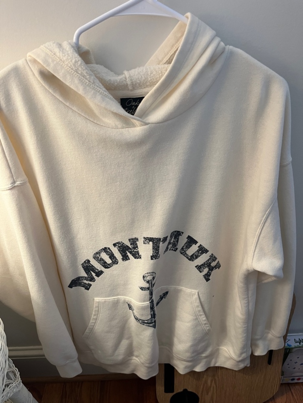 Oak & Trellis Cream Pullover Hoodie